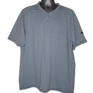 Tommy Bahama Islandzone Short‎ sleeve Crew Shirt Men XXL Blue Casual Travel